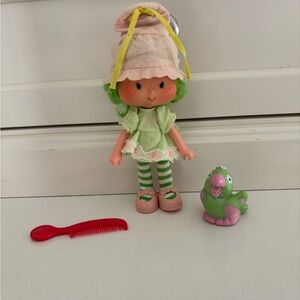 Vintage Strawberry Shortcake Lime Chiffon Doll and Pet